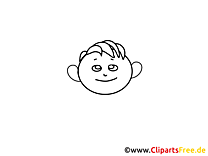 Garçon clipart – Gens dessins à colorier