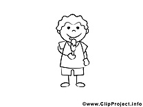 Glace clip art – Gens image à colorier