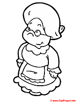 Mamie coloriage