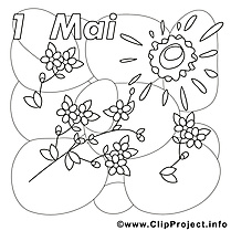 Travailleurs clipart – Premier mai dessins à colorier