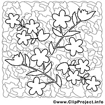 Fleurs dessin – Printemps gratuits à imprimer