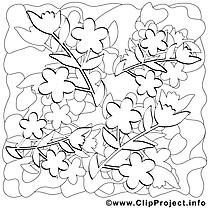 Printemps à télécharger dessin coloriage 