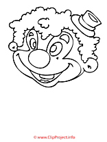 Clown coloriage