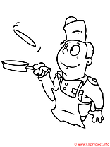 Cuisinier coloriage