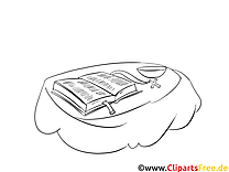 Bible dessin – Coloriage baptême à télécharger