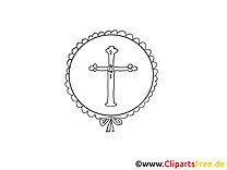 Cliparts gratuis croix – Baptême à imprimer