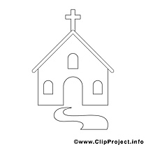 Église dessins gratuits – Confirmation à colorier