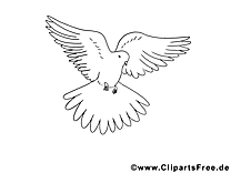 Illustration colombe – Pentecôte à imprimer