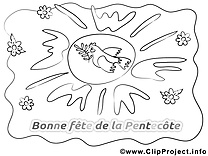 Soleil clip art gratuit – Pentecôte à imprimer