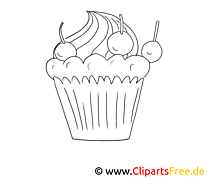 Gâteau clip arts – Cuisine à imprimer