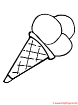 Glaces coloriage