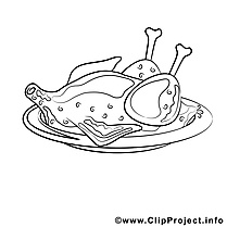 Poulet illustration – Cuisine à imprimer