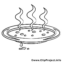 Soupe clip art – Cuisine image à colorier