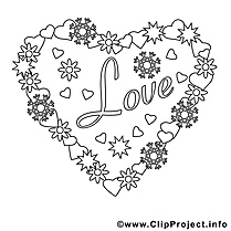 Amour clip art gratuit – Saint-valentin à imprimer