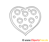 Clip art gratuit coeur – Saint-valentin à imprimer