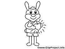 Clip art gratuit lapin – Saint-valentin à imprimer