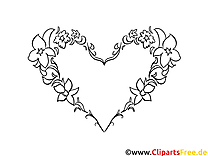 Coloriage coeur image à télécharger gratuite