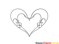 Illustration coeur gratuite – Saint-valentin à colorier.png