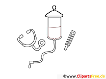 Compte-gouttes illustration – Coloriage santé cliparts