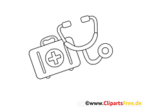 Trousse à pharmacie clip art – Santé à imprimer