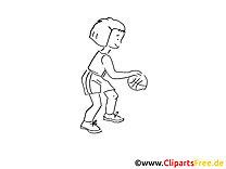 Basket-ball image à télécharger – Sport à colorier