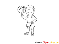 Basket clip art gratuit – Sport à imprimer