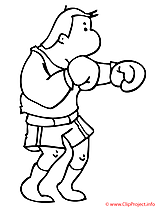 Boxe coloriage