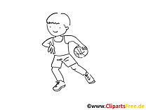 Coloriage balle sport illustration à télécharger