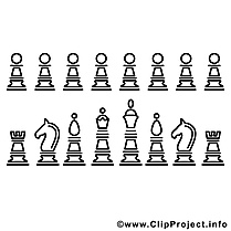 Échecs illustration – Sport à imprimer