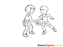 Enfants football dessins gratuits – Sport à colorier