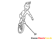 Monocycle image – Sport images à colorier