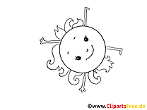 Soleil clipart – Sport dessins à colorier