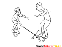 Unicycles images – Sport gratuits à imprimer