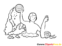 Water-polo illustration – Sport à imprimer