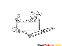 Outils clipart – Machines dessins à colorier