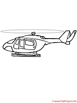 Helicoptere coloriage