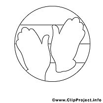 Mains illustration – Coloriage travail cliparts