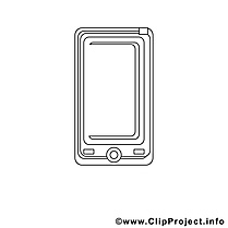 Smartphone images gratuites – Travail à colorier