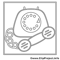 Téléphone clip art gratuit – Travail à imprimer