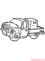 Camion coloriage gratuit