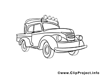 Camionnette illustration – Voitures à imprimer