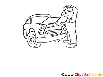 Panne de voiture clip art gratuite