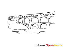 Aqueduc cliparts gratuis – Voyage à imprimer