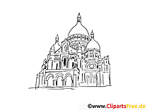 Monument clip art – Voyage image à colorier