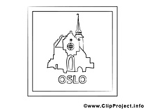 Oslo dessin – Voyage gratuits à imprimer