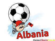 Gratuit Soccer Clip arts Albanie pour télécharger