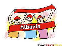 Soccer Images et Illustrations Albanie Drapeau
