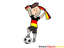 Footballeur Clip Art free