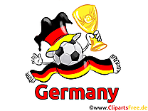 Grand verre à pied football clip art image