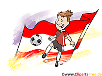 Drapeau Images Football gratuit Autriche pour télécharger